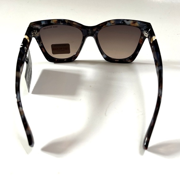 New Original TRUE RELIGION Cat Eye Tortoise Shell Sunglasses Blue Brown Logo main image 6